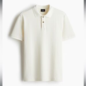 H&M Men's White Polo Shirt